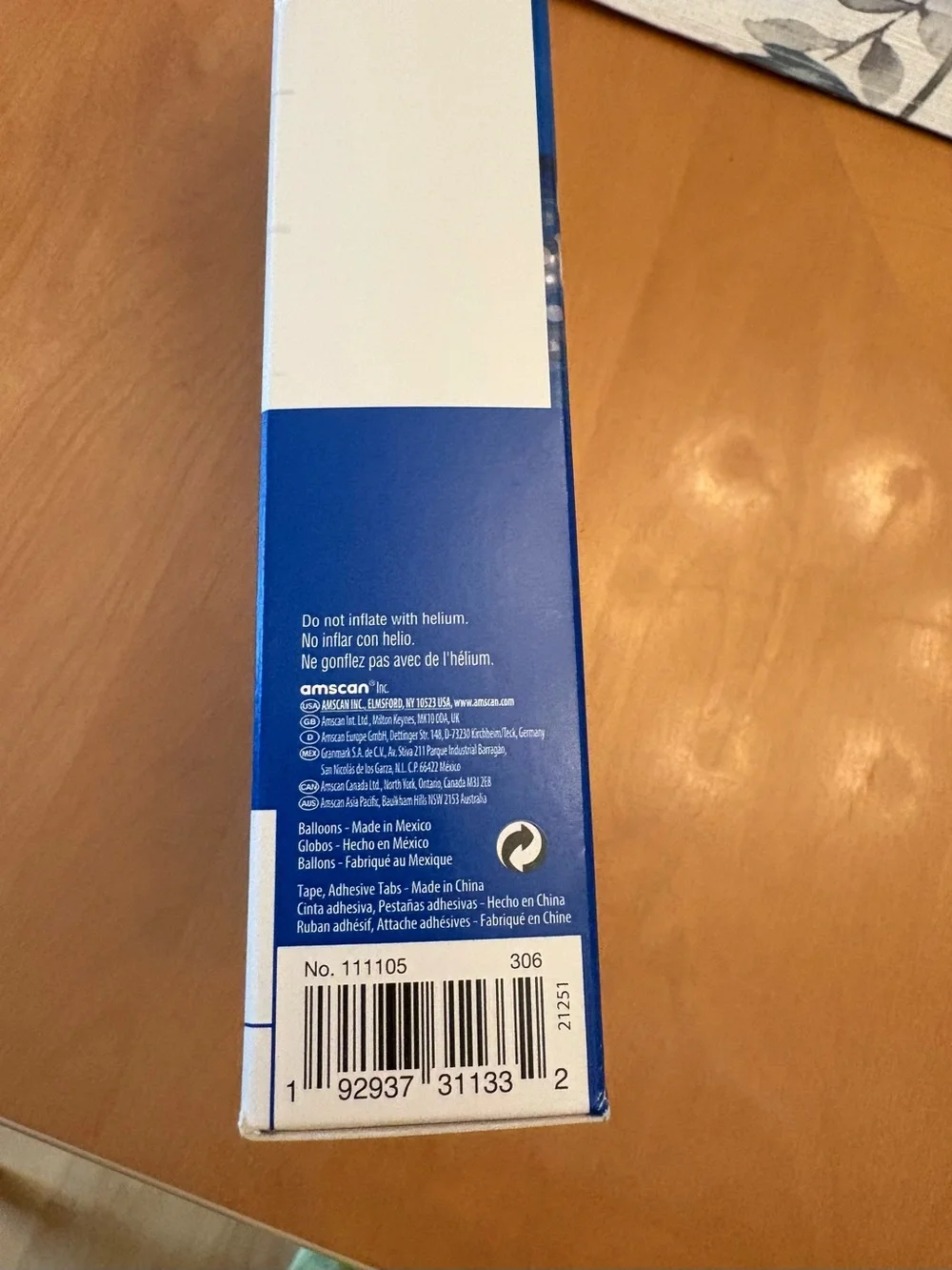 Amscan Blue & Black Balloon Garland Kit